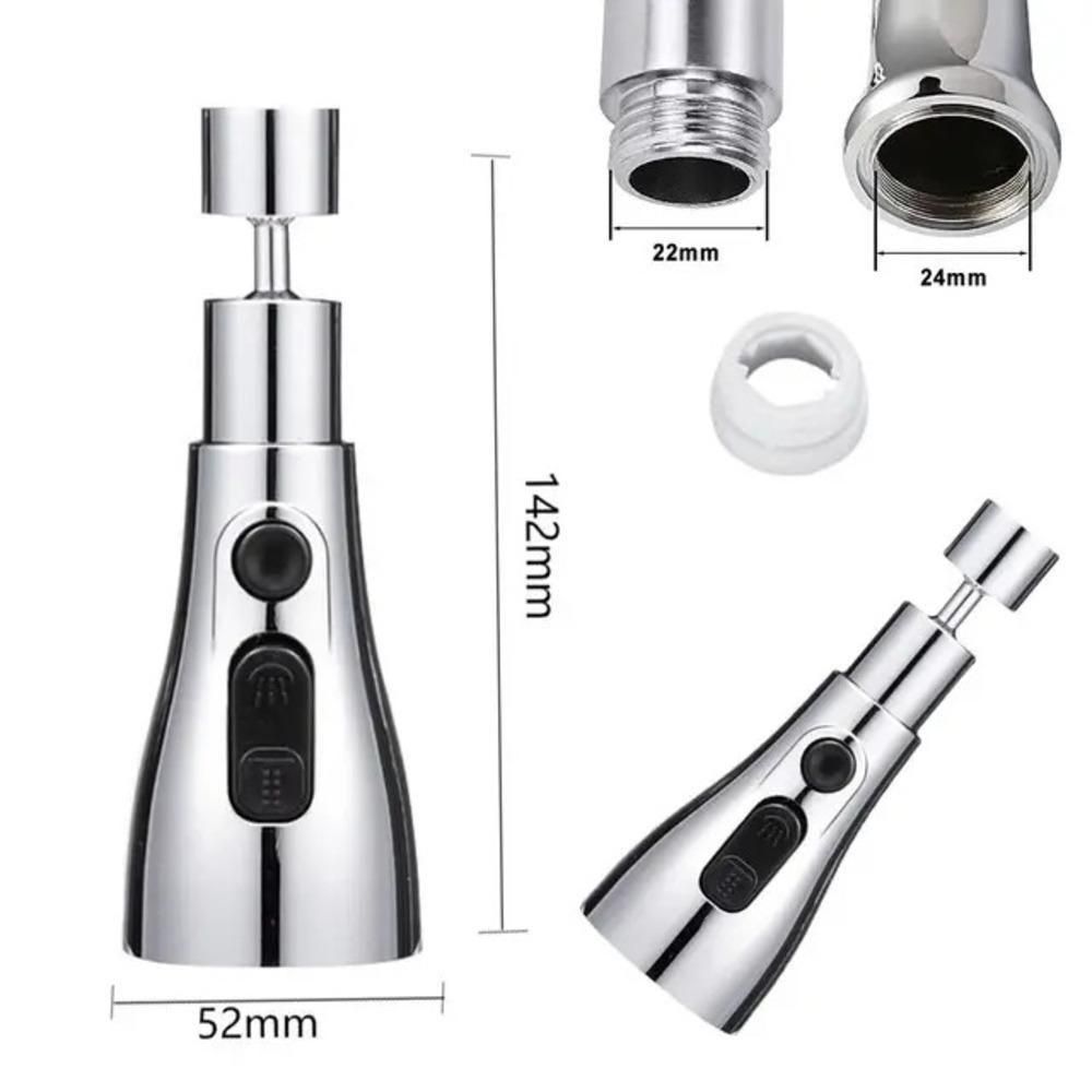 3-Mode Stainless Steel Kitchen Sink Faucet