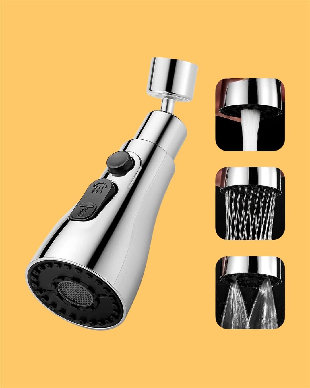 3-Mode Stainless Steel Kitchen Sink Faucet